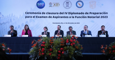 Más de 450 estudiantes cierran actividades del IV Diplomado de Preparación para el Examen de Aspirantes a la Función Notarial 