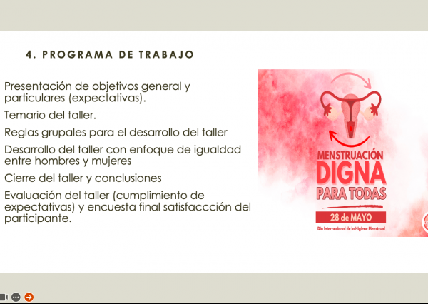 Personal administrativo del Nivel Medio Superior participa en taller “Menstruación digna en el centro de trabajo”