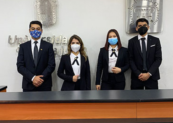 Equipo de Litigación Oral de la UG, campeón regional del Séptimo Concurso Nacional de Juicios Orales y Audiencias Preliminares 