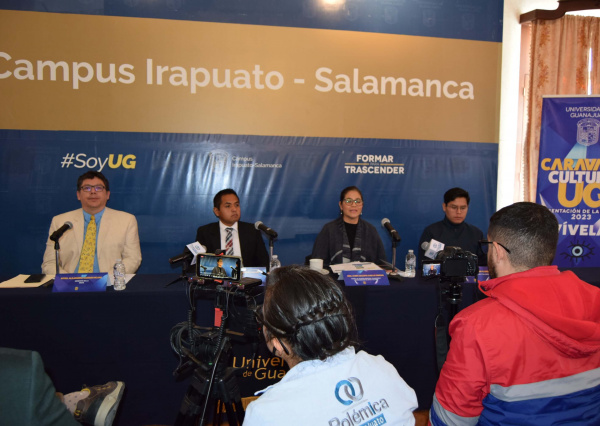 La Caravana Cultura UG llegó a Irapuato a presentar su nutrida oferta cultural para 2023 