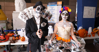 Celebran el Día de Muertos en la ENMS Centro Histórico León
