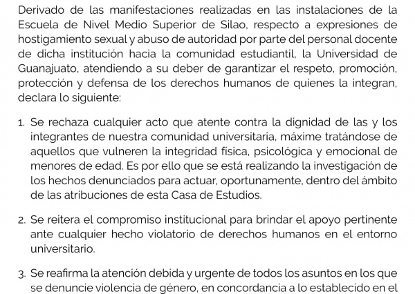 Comunicado Institucional