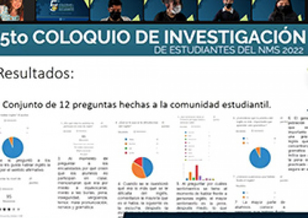 Celebran 5º Coloquio de Investigación de Estudiantes del CNMS 
