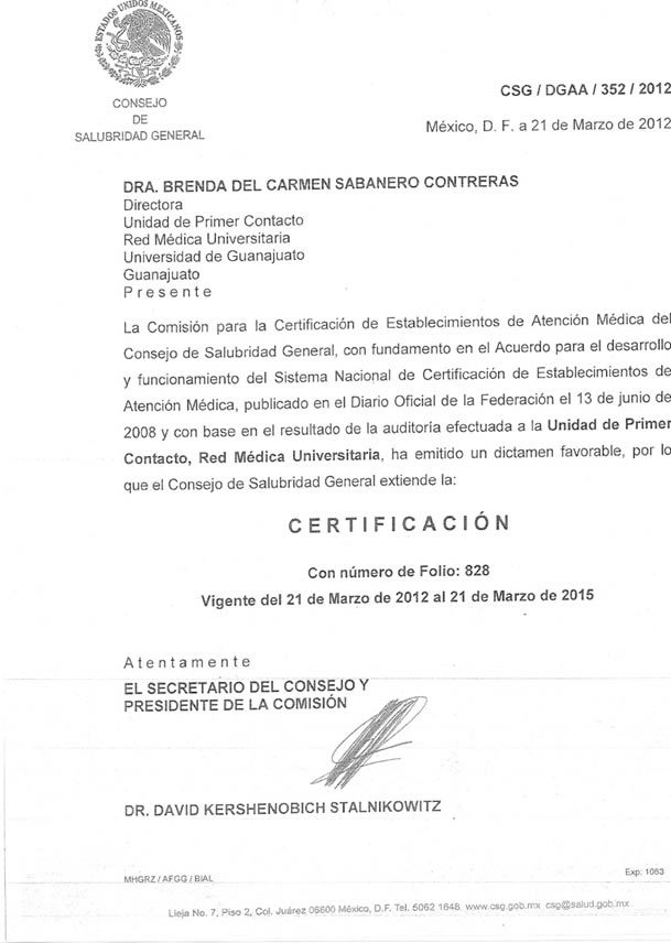 certificaciones