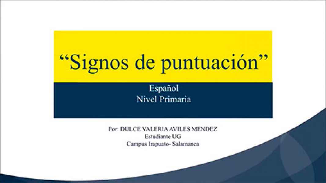 Signos de puntuacin Vdeos Educativos para Nivel Primaria